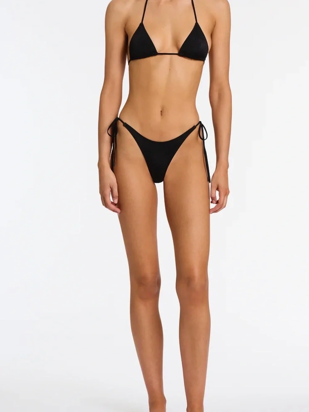 New Triangl VINCA - EBONY BLACK TRIANGLE BIKINI SET
